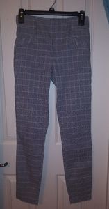 Yellow&black checkered high waisted pants